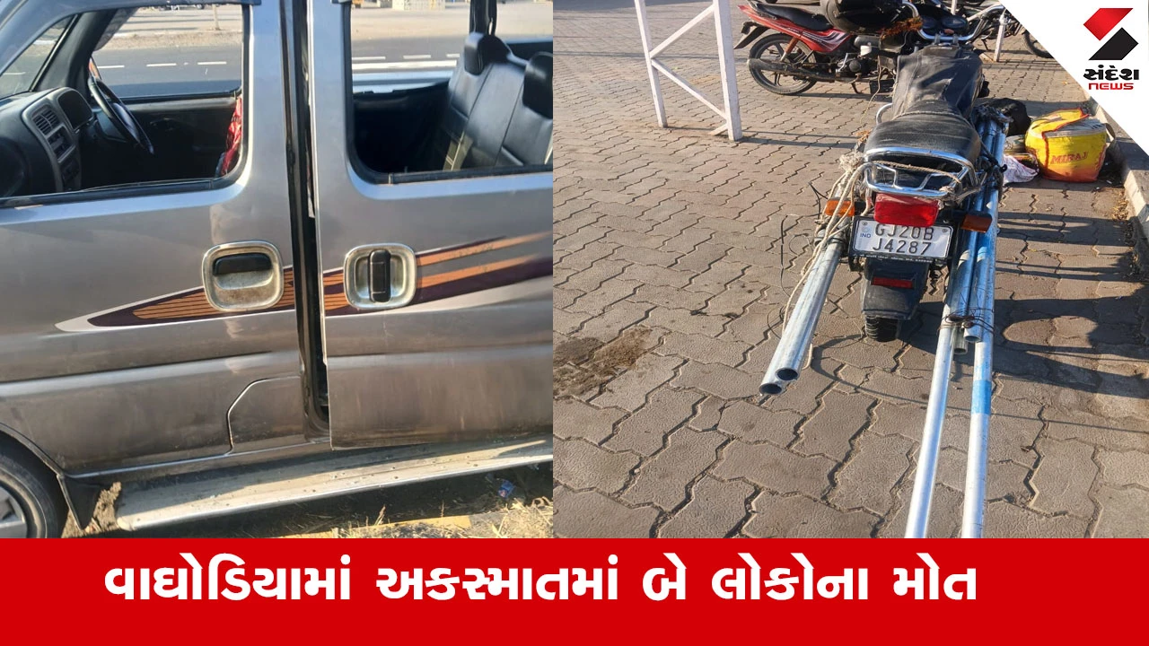 Vadodara News : વડોદરાના વાઘોડિયામાં કાર અને બાઈક વચ્ચે અકસ્માતમાં 2ના મોત 