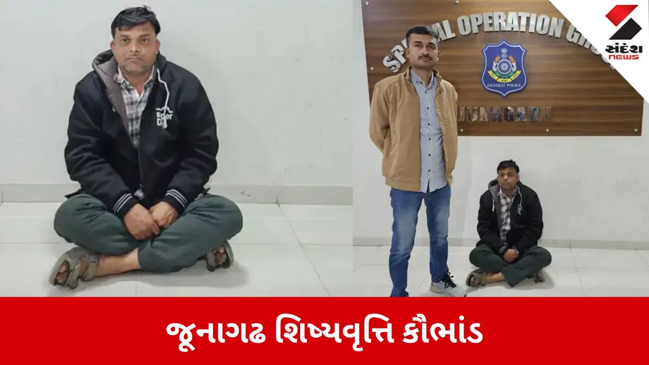 Junagadh: 4.60 કરોડના શિષ્યવૃત્તિ કૌભાંડનો મુખ્ય સૂત્રધાર 2 વર્ષે ઝડપાયો, SOG એ બુધેચા ગામેથી દબોચ્યો 