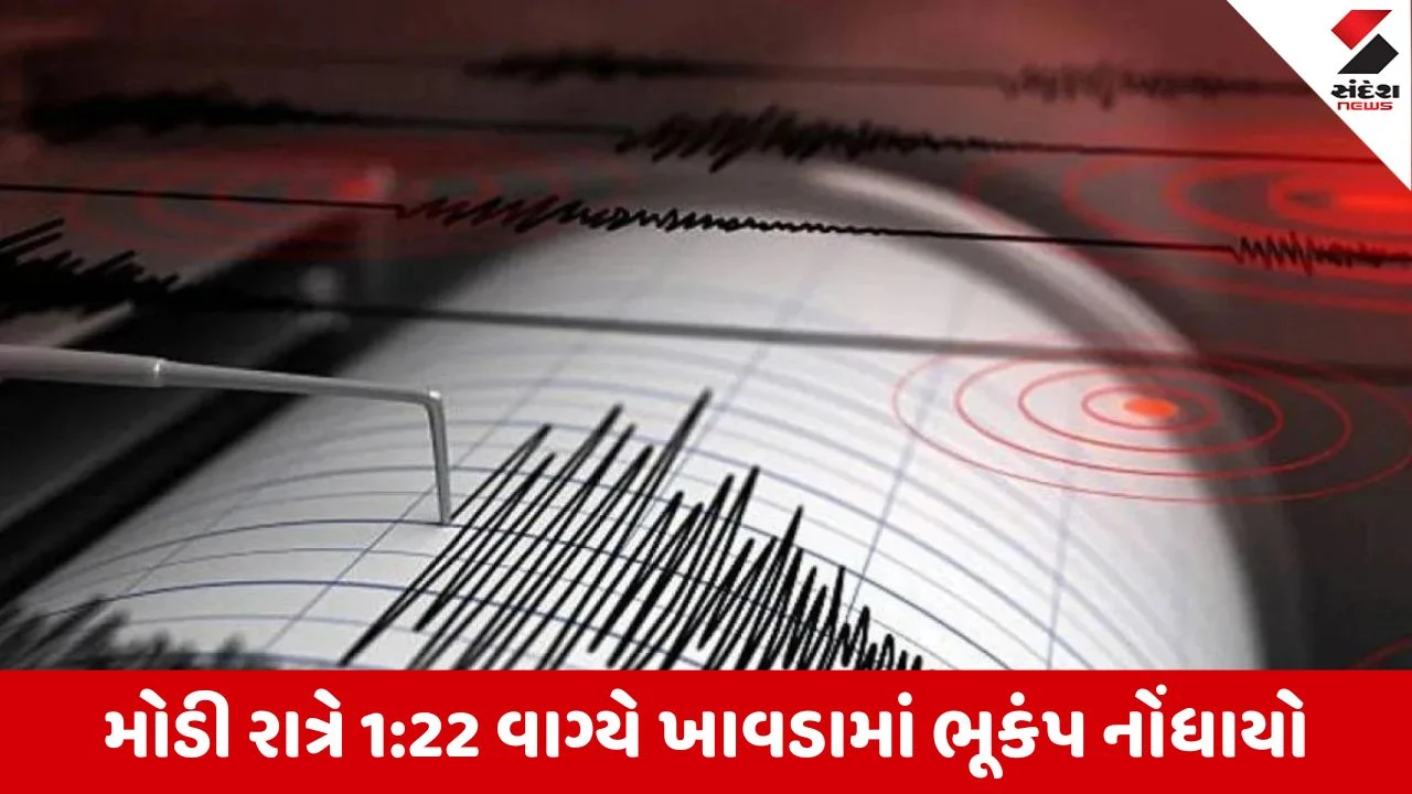 Kutch : ખાવડા નજીક મોડી રાત્રે 4.1ની તીવ્રતાનો ભૂકંપ અનુભવાયો, ખાવડાથી 55 કિમી દૂર ભૂકંપનું એપિ સેન્ટર 