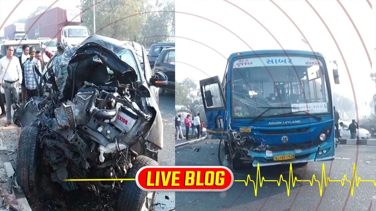 Gujarat Latest News Live : અમદાવાદના એસજી હાઈવે પર ત્રિપલ અકસ્માતમાં એકનું મોત 