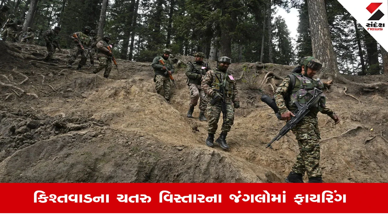 Jammu Kashmir News: સુરક્ષા દળ અને આતંકીઓ વચ્ચે અથડામણ, જમ્મુ-કાશ્મીરના જંગલોમાં ફાયરિંગ યથાવત્ 