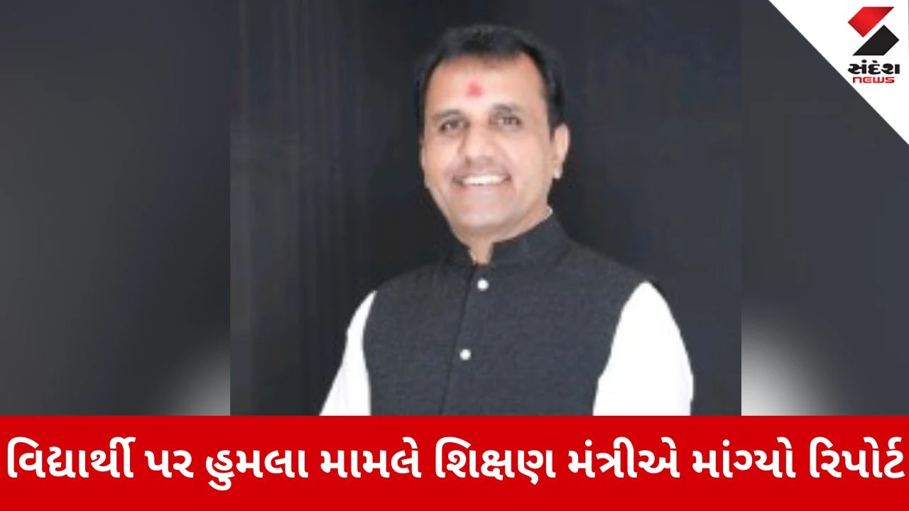 Ahmedabad School Attack: શિક્ષણ મંત્રી એક્શન મોડમાં! DEO પાસે માંગ્યો રિપોર્ટ 