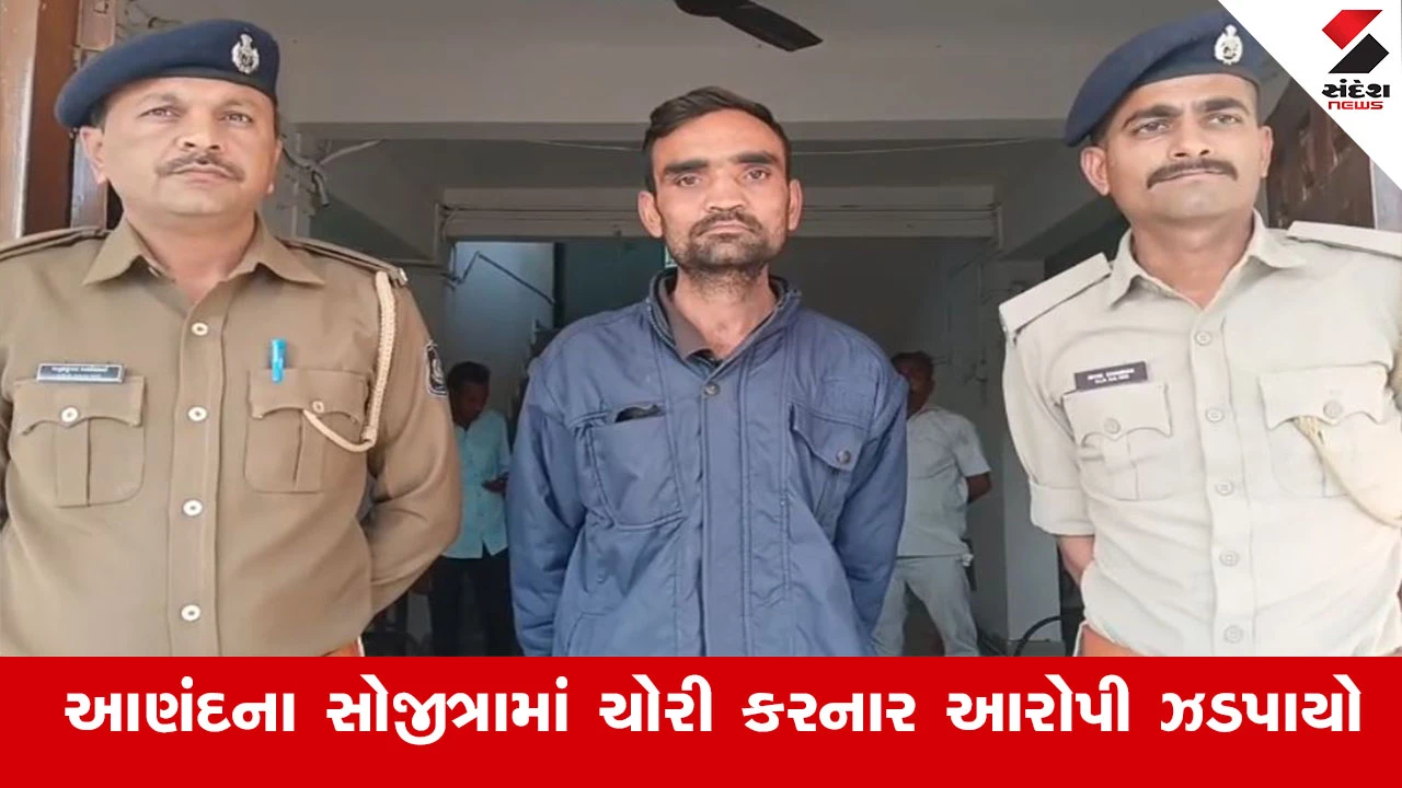 Anand News : આણંદના સોજીત્રાના કાસોર ગામે કૌટુંબિક ભાઈએ જ ભાઈના ઘરમાં કરી ચોરી, પોલીસે આરોપીને ઝડપી તપાસનો ધમધમાટ કર્યો શરૂ 