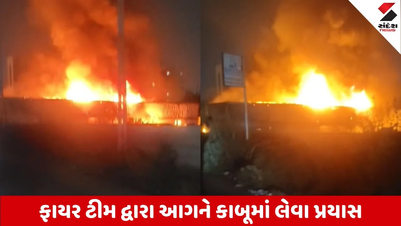 Ahmedabad:ચાંદખેડામાં ફ્લિપકાર્ટના વેરહાઉસમાં આગ, ફાયરની 4 ગાડીઓ ઘટનાસ્થળે 