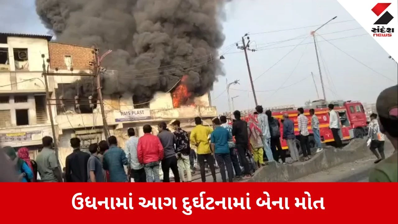 Surat News: ઉધના આગ દુર્ઘટના, બે કામદારોના મોત, 5 દાઝ્યા 