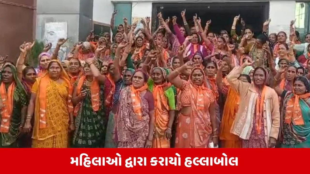Kapadvanj: ચીખલોડમાં ભાજપ મહિલા મોરચાનો ખેસ ત્યાગ,મહિલાઓ દ્વારા કરાયો હલ્લાબોલ 