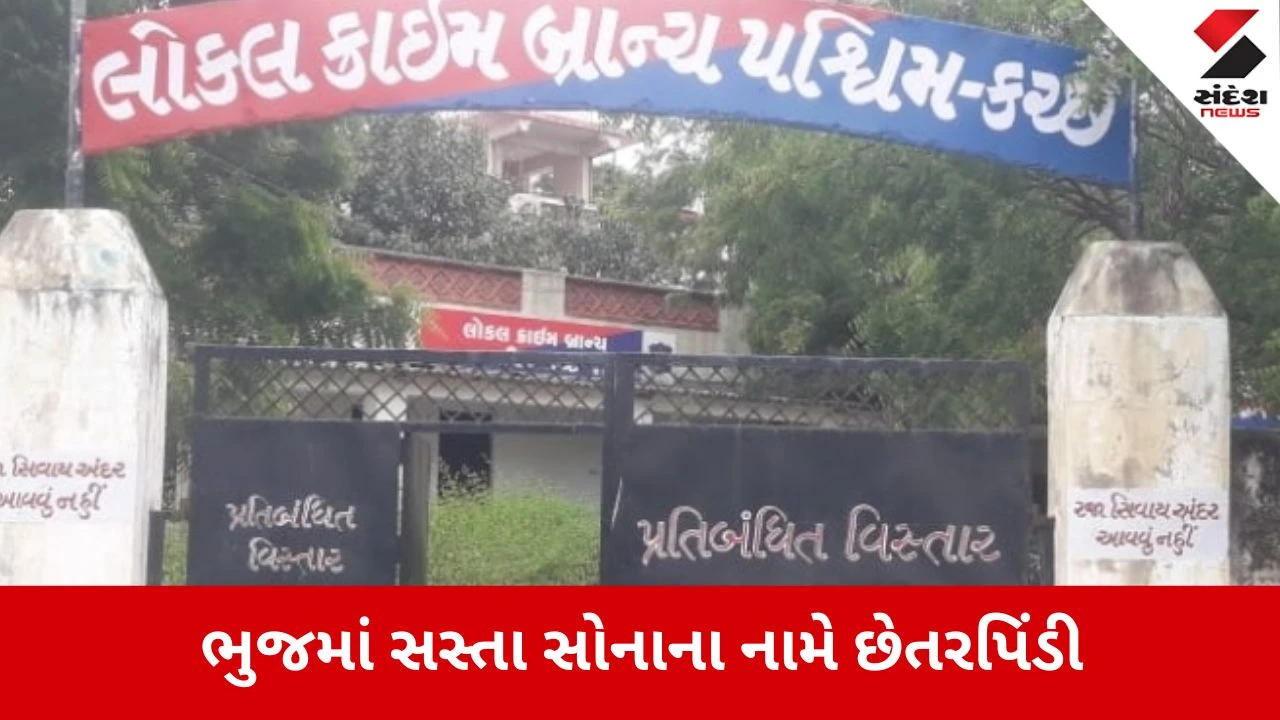 Kutch: સસ્તા સોનાની લાલચ આપી 29 લાખની ઠગાઈ, LCBએ બે ભેજાબાજોને 24 લાખની રોકડ સાથે દબોચ્યા 