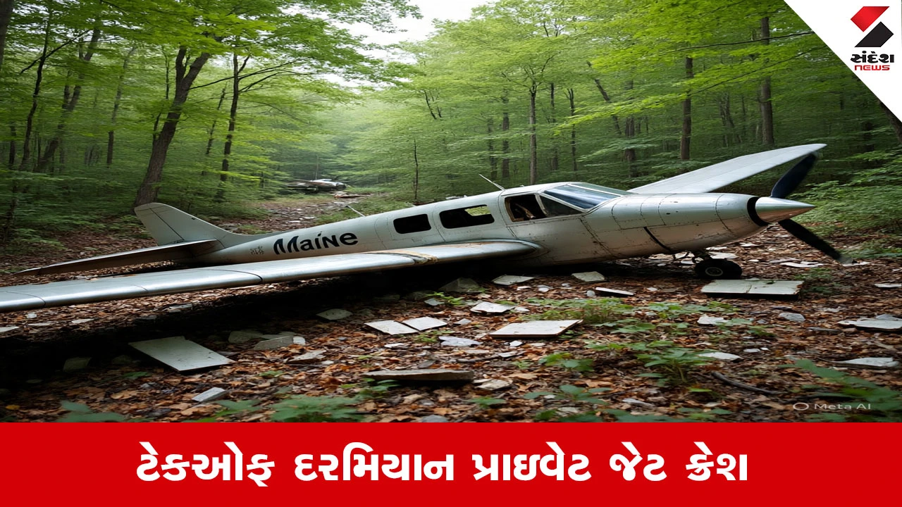 અમેરિકામાં પ્રાઇવેટ જેટ ક્રેશ થતા ભીષણ આગ, FAAએ 8 લોકો સવાર હોવાની પુષ્ટિ કરી.