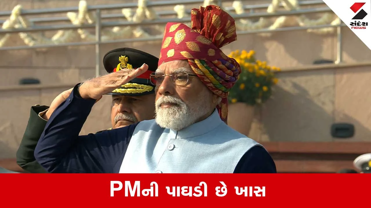 PM Modi Look Today: નેવી બ્લુ કુર્તો અને મોરપીંછની ડિઝાઇનની પાઘડી, જાણો PMનો લુક કેમ છે ખાસ 