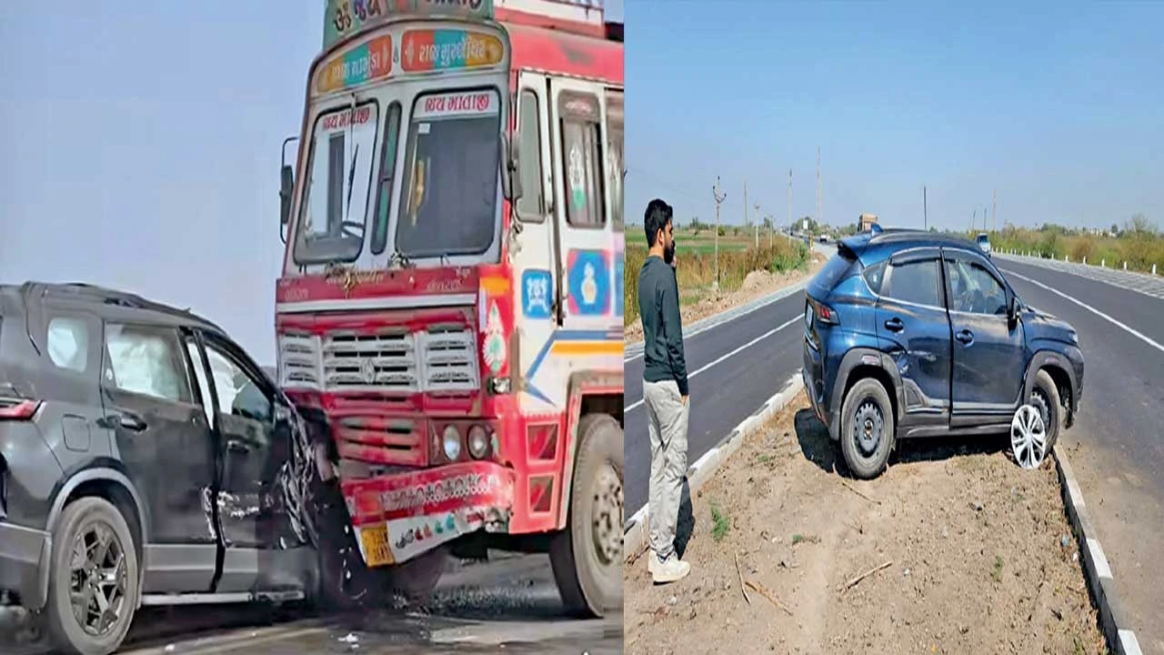 Dhandhuka: ફેદરા અને પીપળી - વટામણ માર્ગ પર અકસ્માતના બે બનાવ, 1 વ્યક્તિને ઇજા 
