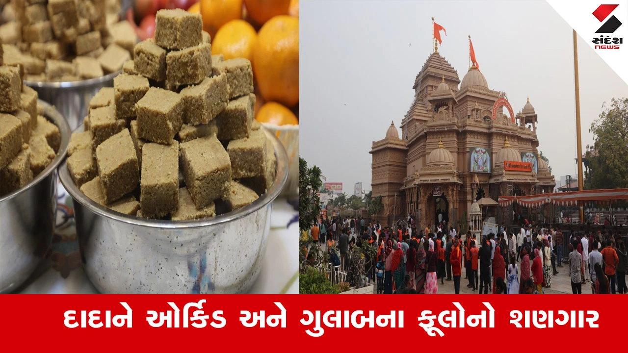 દાદાને વિશેષ શણગાર