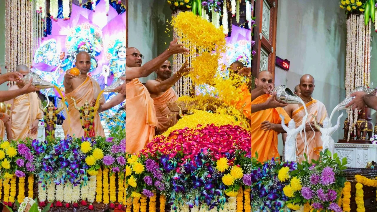 Ahmedabad : શ્રી નિત્યાનંદ ત્રિયોદશી મહોત્સવની હરેકૃષ્ણ મંદિર ભાડજ ખાતે થઈ ભવ્ય ઉજવણી, જુઓ Photos 