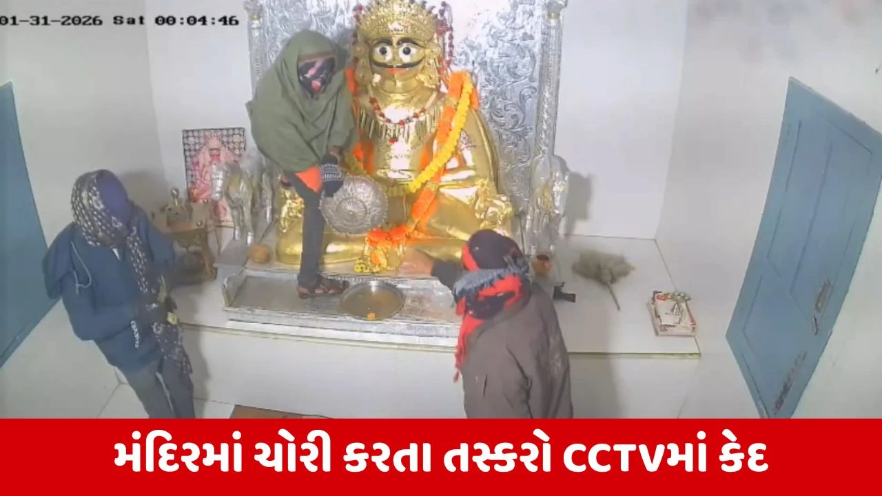 Banaskantha : વડગામના પસવાદળ ગામે પૌરાણિક વિરપાનાથ દાદાના મંદિરે ચોરી, ચાંદીના મુઘટ, ચાંદીનું છત્ર સહિતની ચોરી કરી તસ્કરો ફરાર 