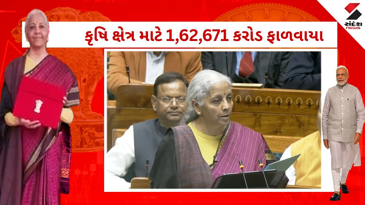 Union Budget 2026: કૃષિ ક્ષેત્ર માટે ફાળવવામાં આવ્યા 1,62,671 કરોડ 