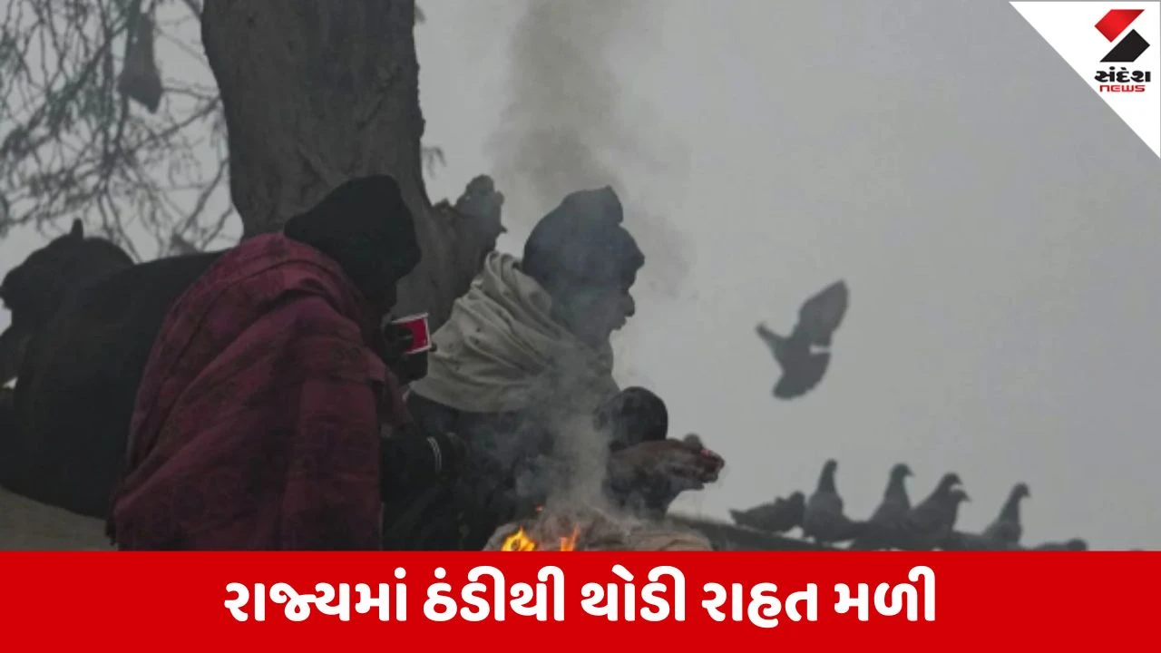 Gujarat Weather : રાજ્યમાં ઠંડીમાં નોંધાયો ઘટાડો, વેસ્ટર્ન ડિસ્ટરબન્સથી ધૂંધળું વાતાવરણ, લઘુત્તમ તાપમાનમાં 2-3 ડિગ્રીનો વધારો 