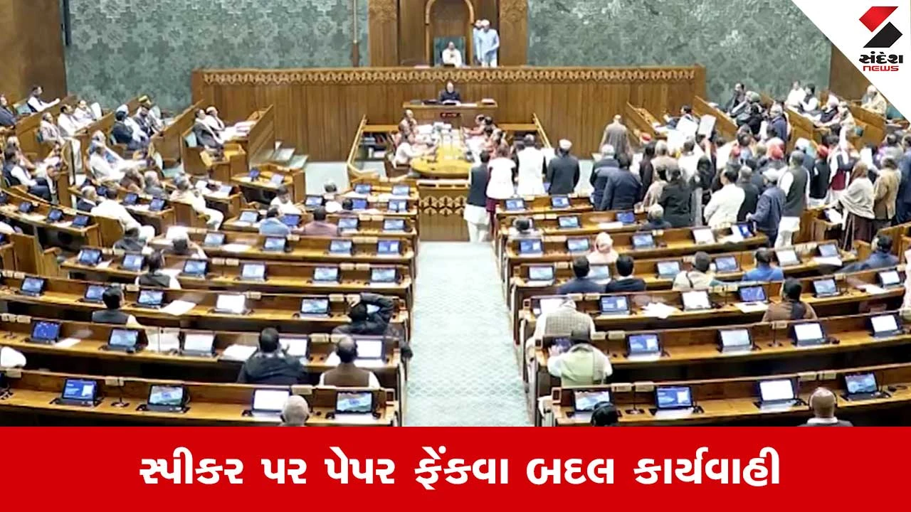 Loksabha Today: સ્પીકર પર પેપર ફેંકનારા 7 વિપક્ષી સાંસદો સસ્પેન્ડ, લોકસભાની કાર્યવાહી આવતીકાલ સુધી સ્થગિત 