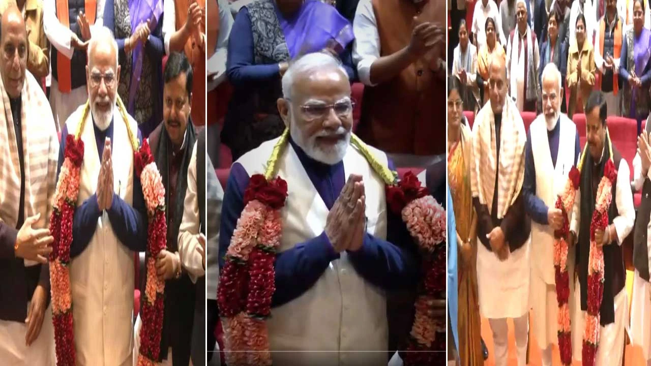 ભારત અમેરિકા વચ્ચે ટ્રેડ ડીલ.. PMને અભિનંદન, NDA સંસદીય દળની બેઠકમાં MODI MODI 
