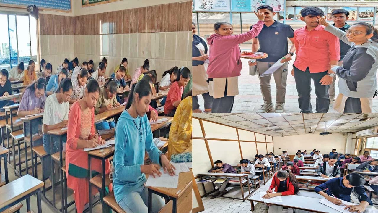 Surendranagar: 700થી વધુ છાત્રોએ બોર્ડ સ્ટાઈલથી પરીક્ષા આપી 