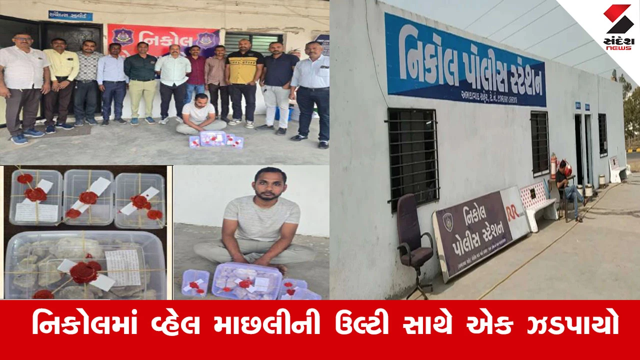 Ahmedabad News : અમદાવાદના નિકોલમાંથી પોલીસે 2 કરોડનું "સમુદ્રી સોનું" ઝડપી પાડી એક શખ્સની કરી અટકાયત