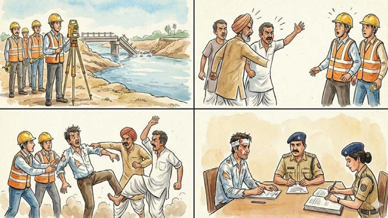 Patan: સિદ્ધપુરમાં માર્ગ અને મકાન વિભાગના કર્મચારીને ત્રણ શખ્સોએ મારતાં ફરિયાદ 