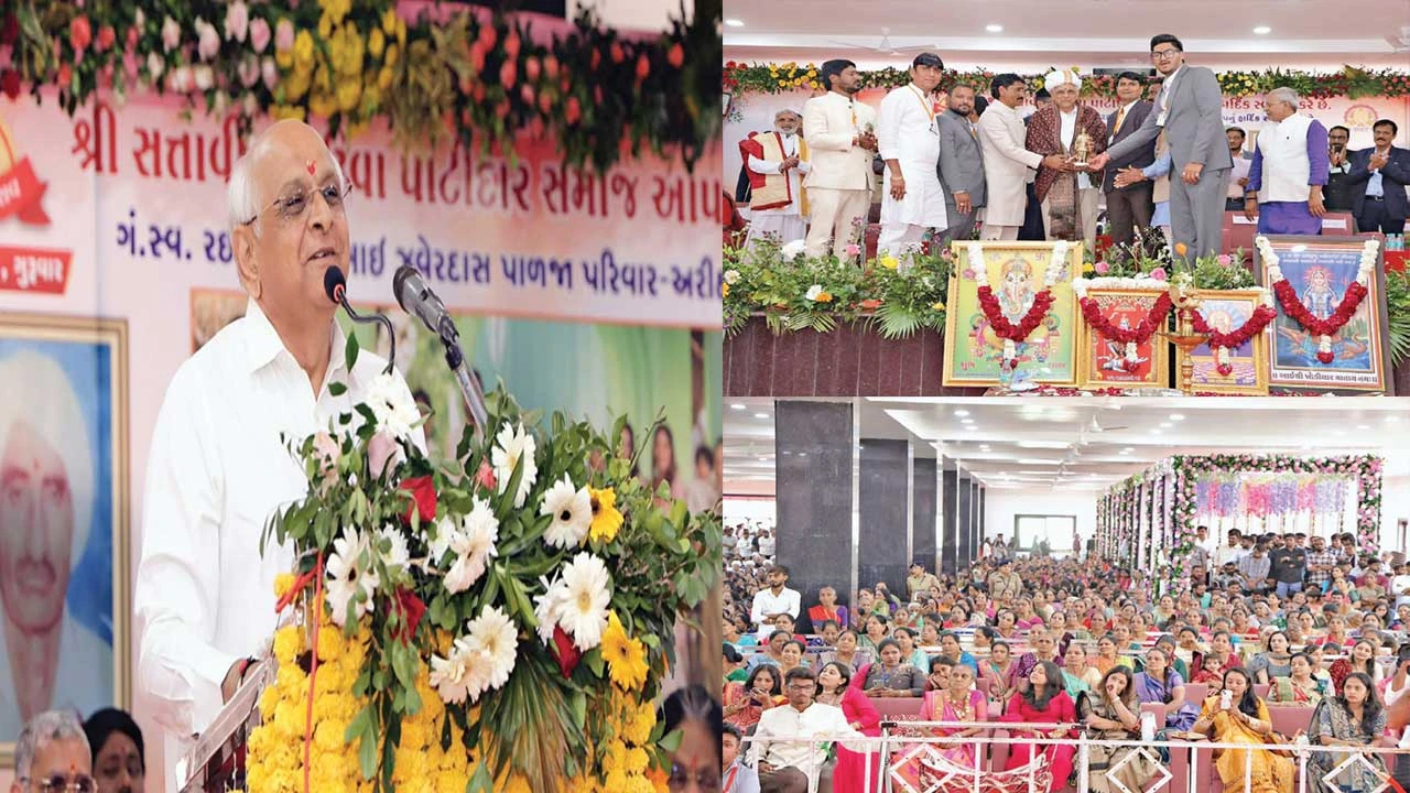 Patan: હારીજના અડિયા ગામે સત્તાવીસ લેઉવા પાટીદાર સમાજનો સમુહલગ્ન મહોત્સવ રંગેચંગે યોજાયો 