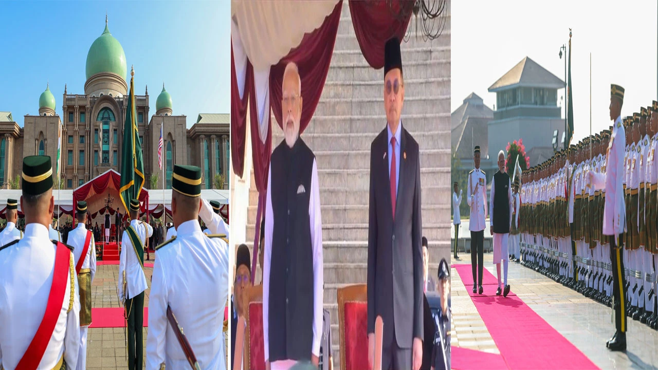 મલેશિયામાં PM મોદીને ગાર્ડ ઓફ ઓનર અપાયુ 