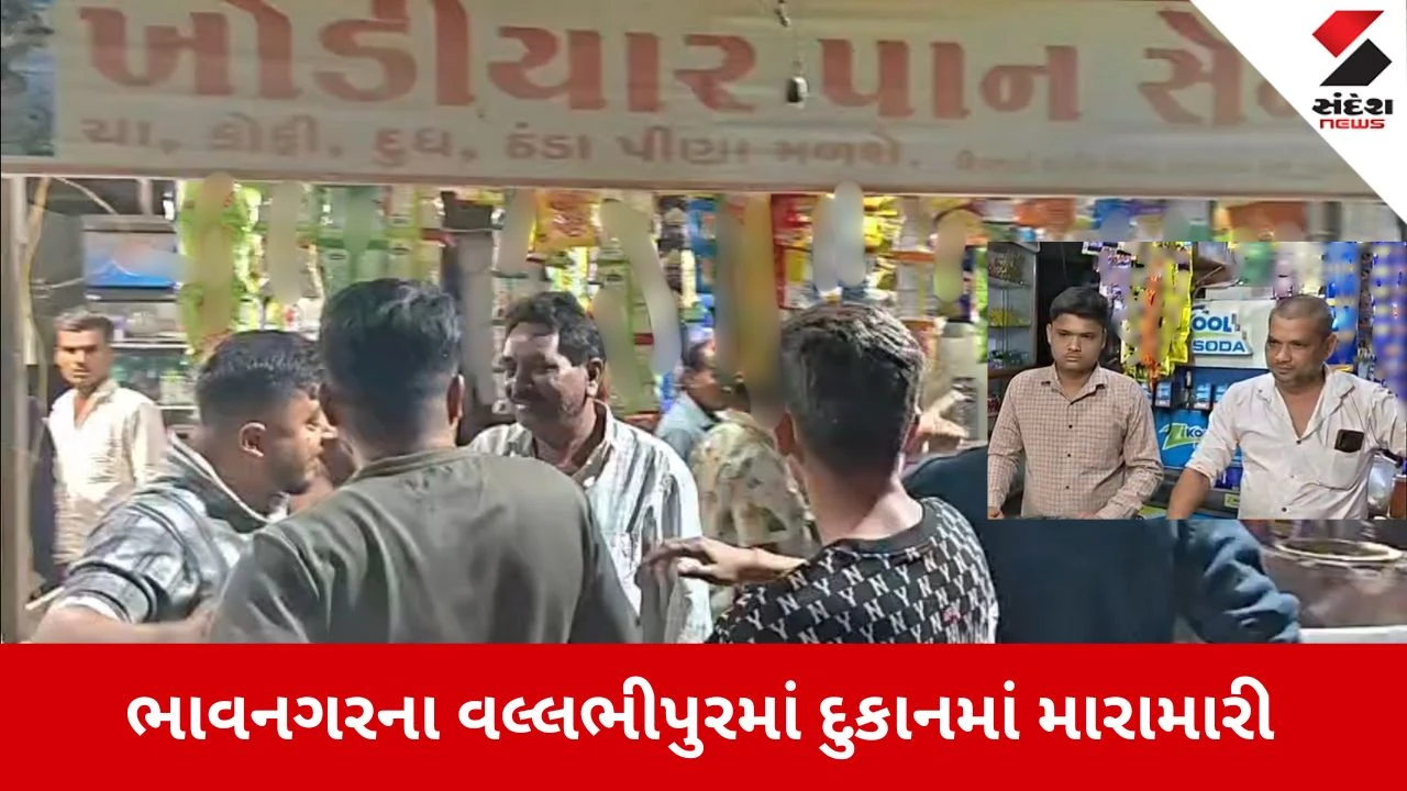 ભાવનગરના વલ્લભીપુર હાઈવે રણમેદાન, જાનૈયાઓએ નાસ્તાની દુકાનમાં હોબાળો મચાવ્યો.