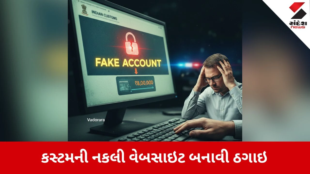 Vadodara News: કસ્ટમ વિભાગનું ફેક એકાઉન્ટ બનાવી 8 લાખની ઉપાડી લીધા 