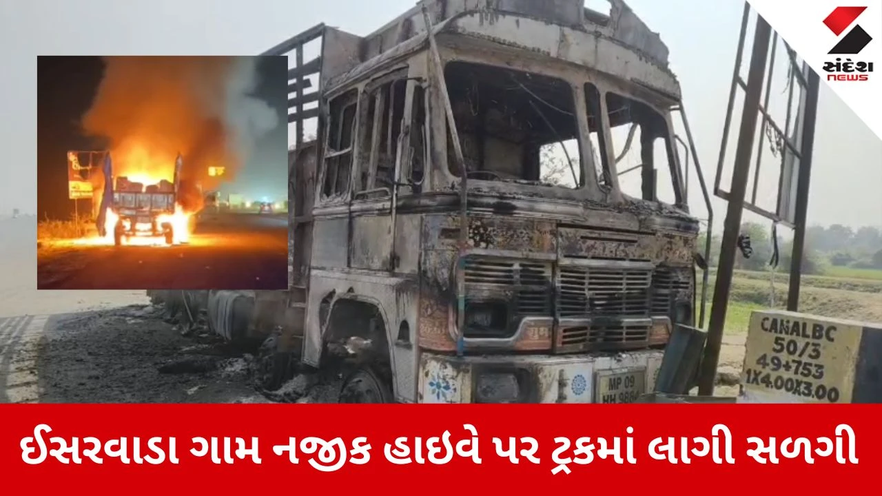 Anand News: તારાપુર-વટામણ હાઈવે પર ટ્રકમાં લાગી આગ 