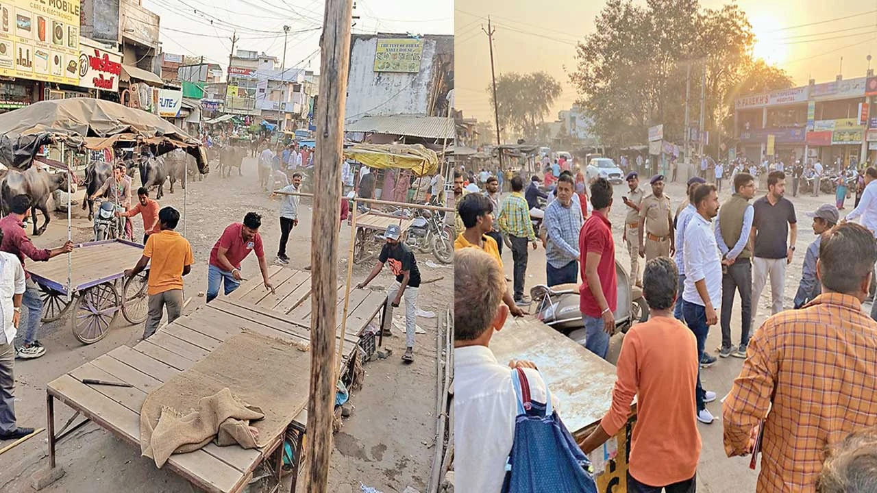 Bavla: દબાણો હટાવવા પાલિકા મેદાનમાં 