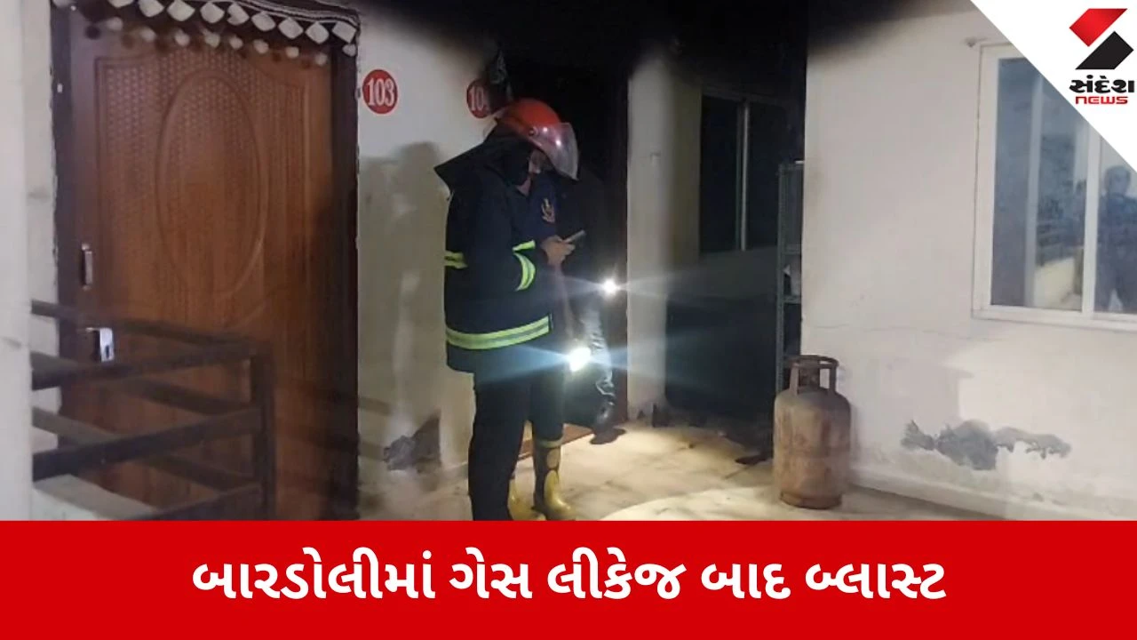 બારડોલી: ગેસ સિલિન્ડર ફાટતા બ્લાસ્ટ; આગમાં વૃદ્ધનું મોત
