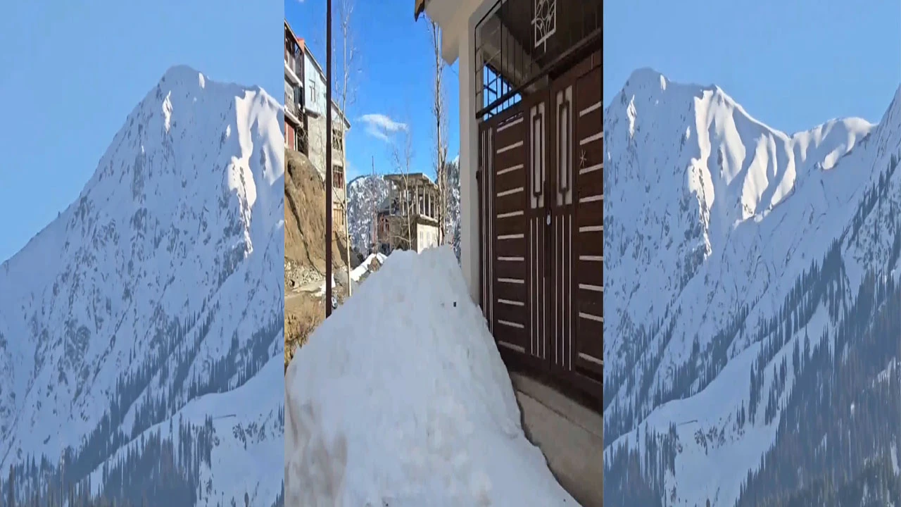 જમ્મુ કાશ્મીરમાં બરફની સફેદ ચાદર છવાઈ, કુદરતી સૌંદર્ય અદ્ભુત.