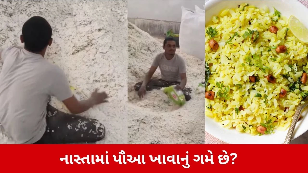 Viral Video : નાસ્તામાં પૌઆ ખાવાના શોખીન હોવ તો સાવધાન! આ વીડિયો જોયા પછી તમે તમારો મેનૂ બદલી નાખશો! 