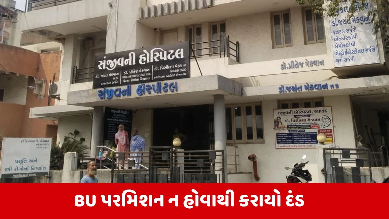 Anand મહાનગરપાલિકાએ સુવિધા નર્સિંગ હોમ અને સંજીવની હોસ્પિટલને ફટકાર્યો રૂપિયા 1 લાખનો દંડ, જાણો કારણ 