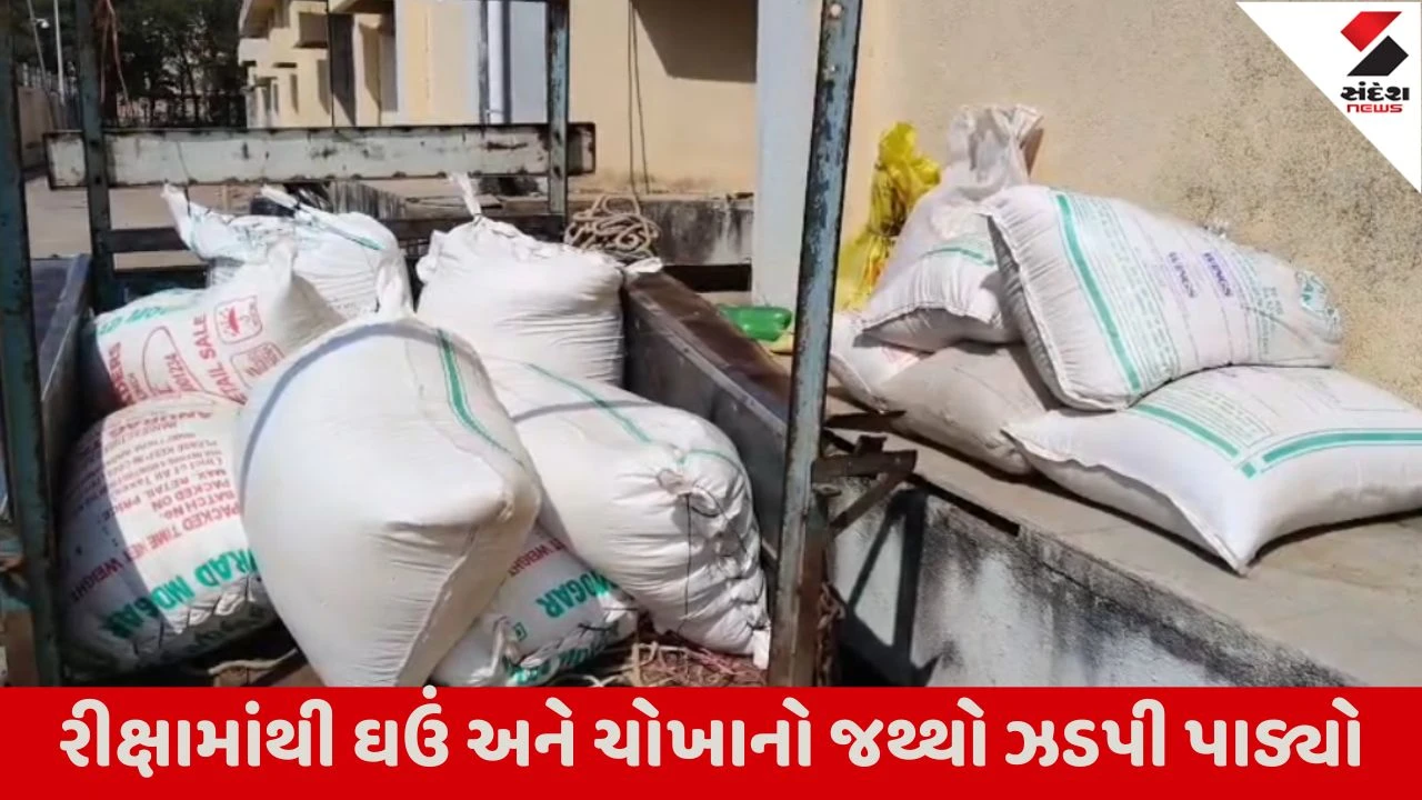 Amreli : વડિયામાંથી બિન અધિકૃત અનાજ ઝડપાયું, સરકારી અનાજ સગેવગે કરવાનું ચાલી રહ્યું હતું કૌભાંડ 
