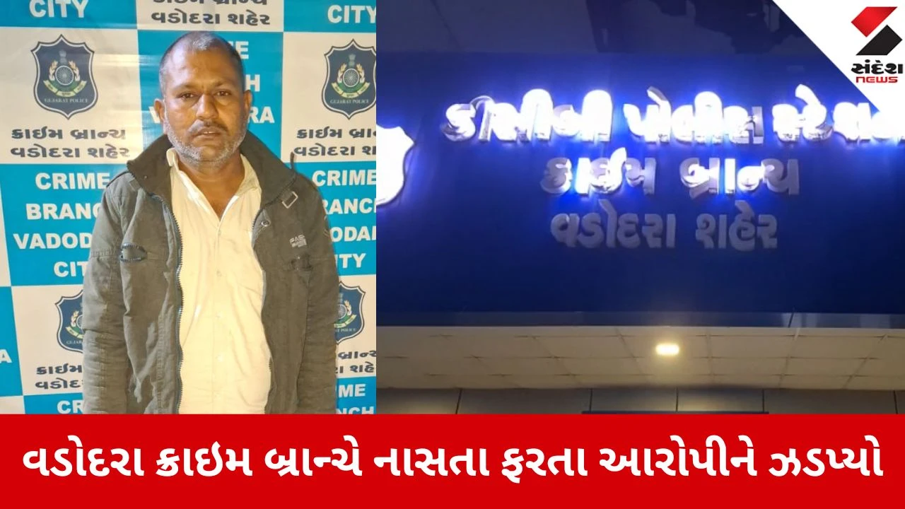 Vadodara: બે મોટી ઘરફોડ ચોરી કરી પોલીસને હાથતાળી આપનાર આરોપી જેલના સળિયા પાછળ