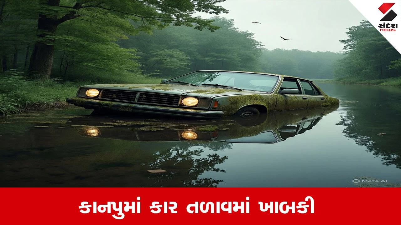 Kanpur Accident News: કાનપુરમાં કાર તળાવમાં ખાબકતા બાળક સહિત 4નાં કરૂણ મોત થયાની દુઃખદ ઘટના.