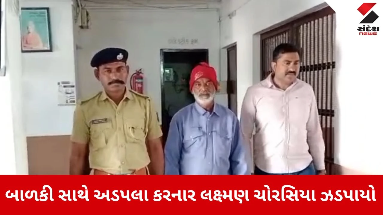 ધ્રાંગધ્રામાં 9 વર્ષની બાળકી સાથે અડપલા કરનાર દુકાનદાર ઝડપાયો, માનવતા શર્મસાર થઈ.