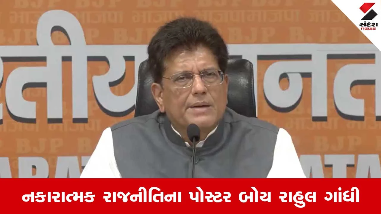 BJP On Rahul Gadhi: ગાંધી પરિવારે દેશ સાથે સમાધાન કર્યુ, પીયૂષ ગોયલે રાહુલ ગાંધીને કર્યા આકરા સવાલ 