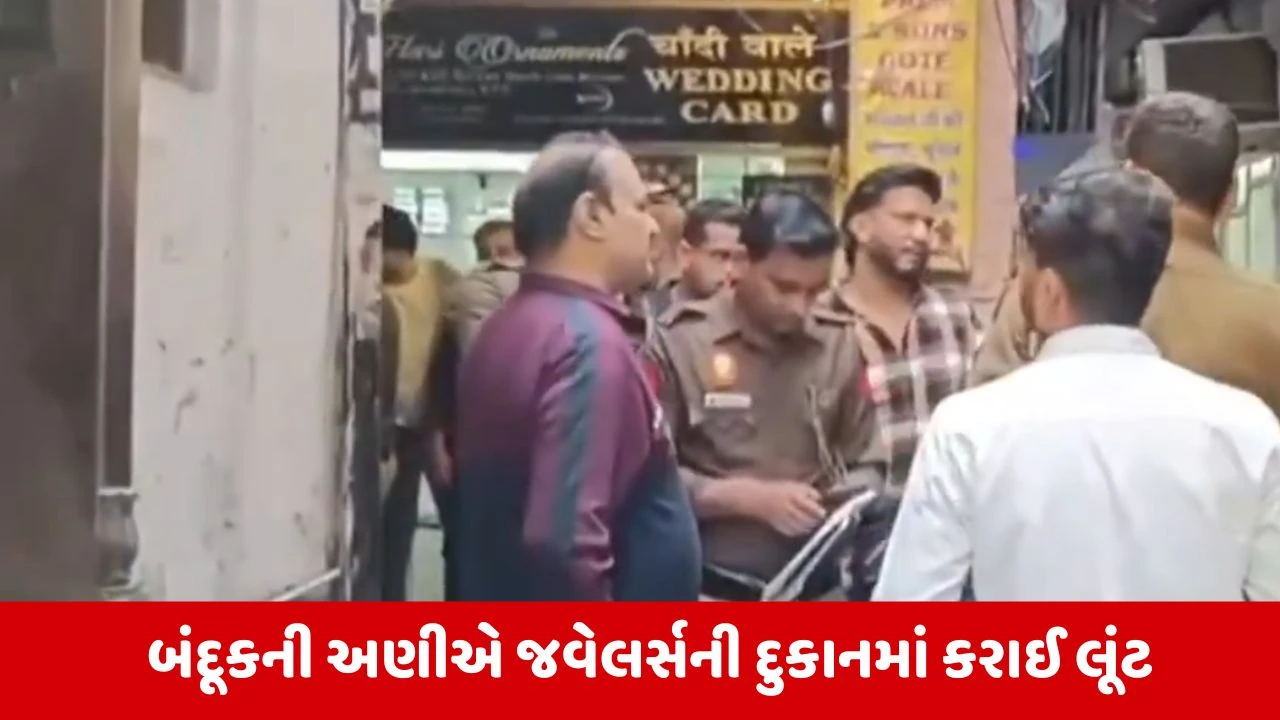Delhi : ચાંદની ચોકમાં ધોળા દિવસે જવેલર્સની દુકાનમાં 50 લાખ રૂપિયાની લુંટ 