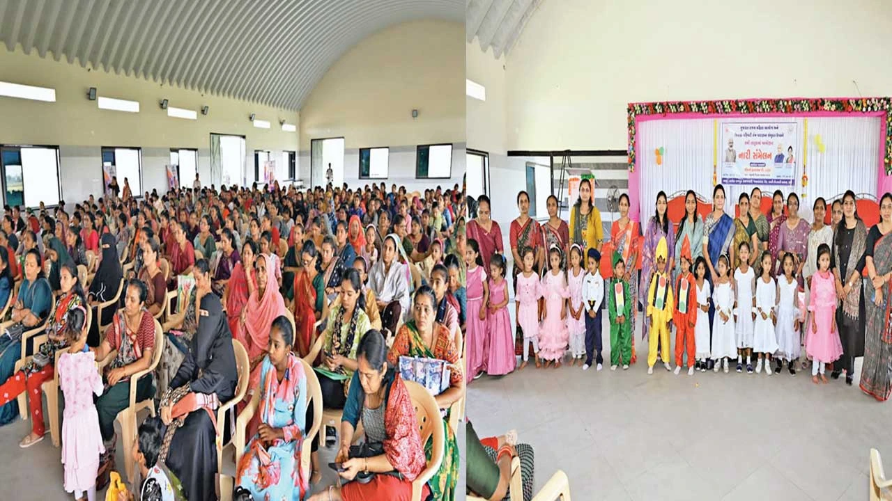 Patan: ખાતે નારી સંમેલન યોજાયું યોજનાઓની માહિતી આપી