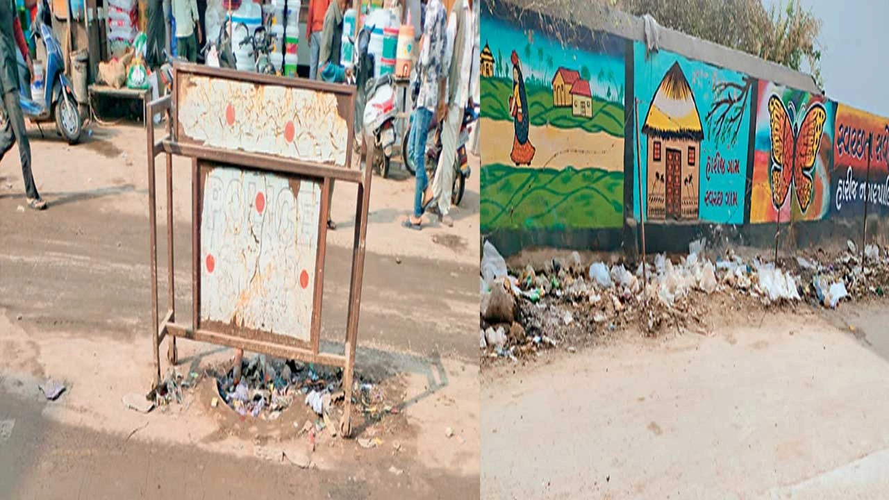 Patan: હારીજ શહેરમાં ખુલ્લી અને ઊભરાતી ગટરોની સમસ્યા વકરીઃ ગંદકીના ઢગ 