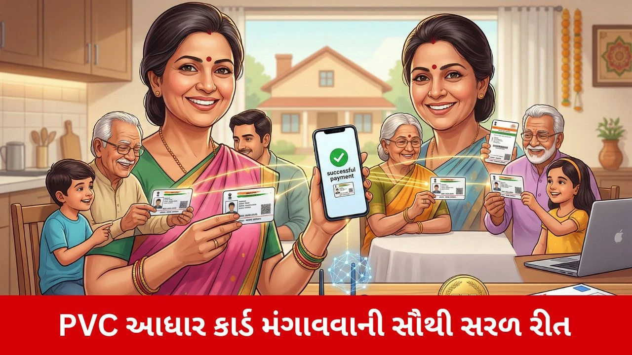 Aadhar Card સાથે મોબાઈલ નંબર લિંક નથી? નો ટેન્શન! એક જ નંબરથી ઘરે બેઠા મંગાવો આખા પરિવારનું PVC આધાર કાર્ડ 