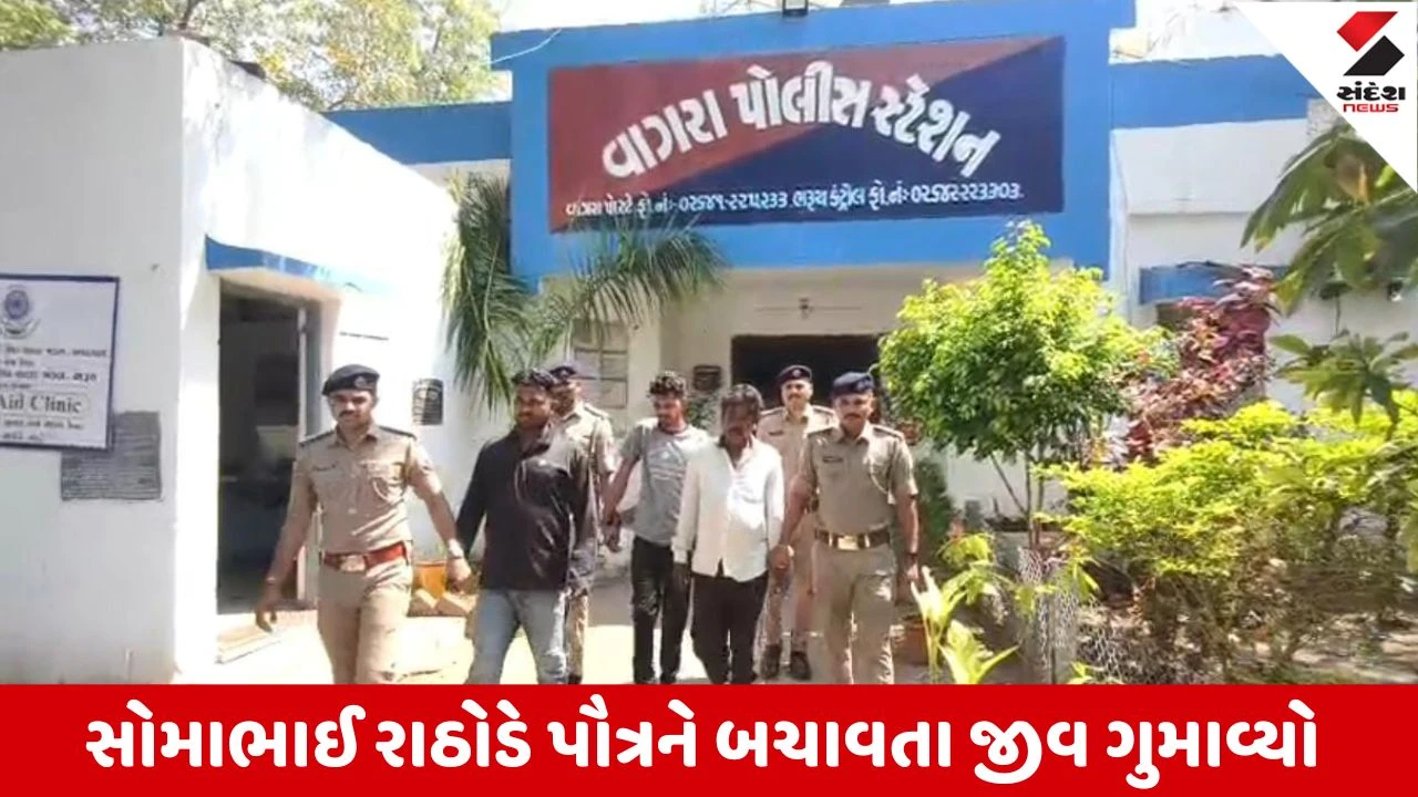 Bharuch : પીપલીયામાં પૌત્રને બચાવવા વચ્ચે પડેલા વૃદ્ધની હત્યા, પોલીસે ત્રણ આરોપીને દબોચી લીધા 