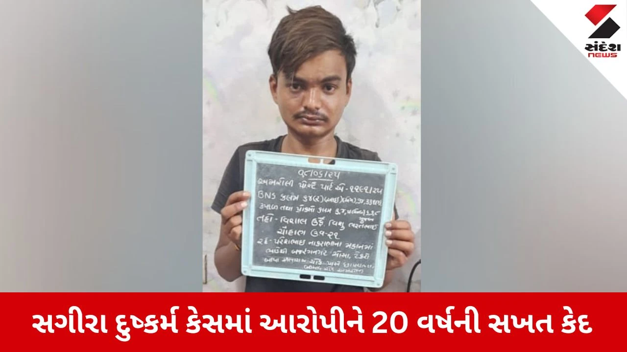 Surat News: અમરોલી સગીરા દુષ્કર્મ કેસના આરોપી વિશાલ ચૌહાણને 20 વર્ષની સખત કેદ, પીડિતાને 6 લાખનું વળતર ચૂકવવાનો આદેશ 
