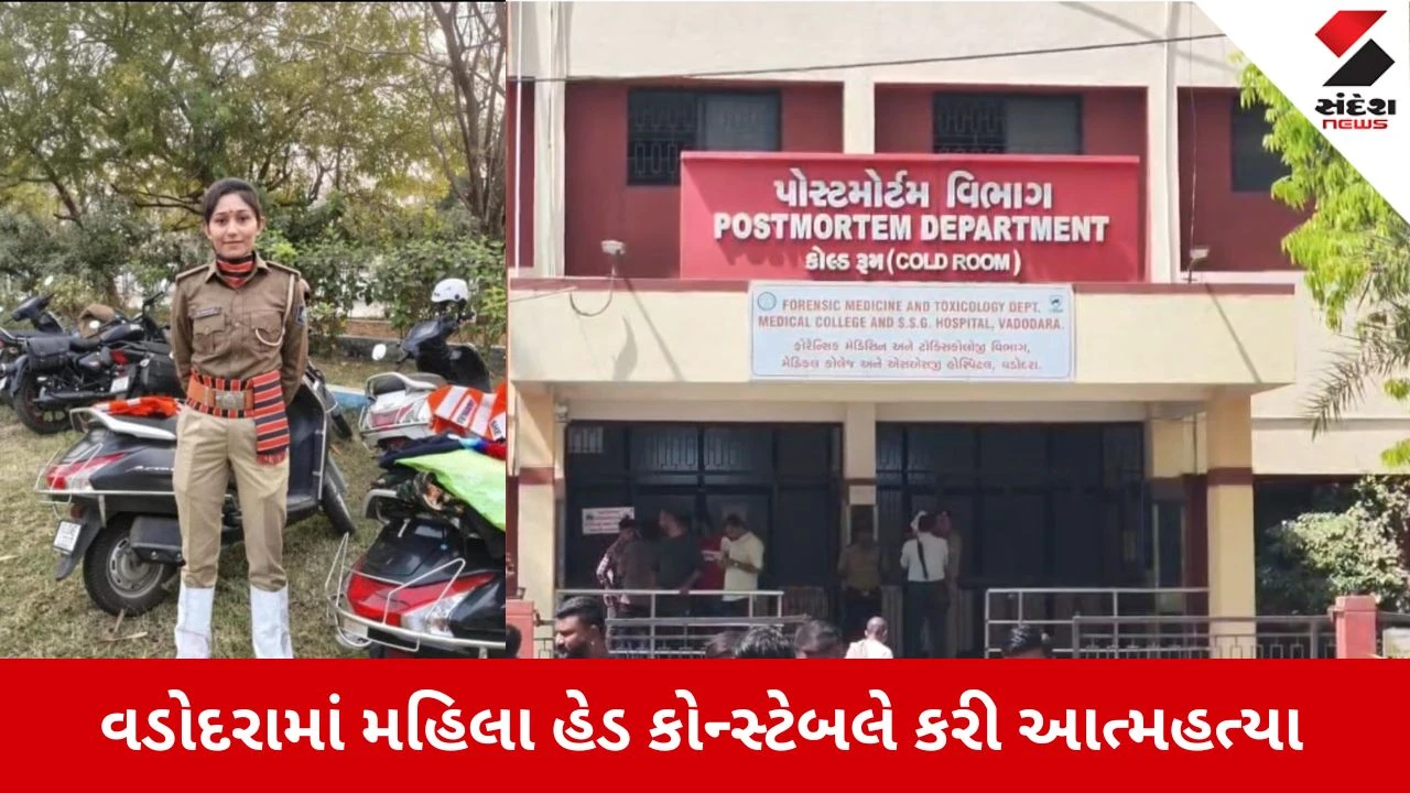 Vadodara News: મહિલા હેડ કોન્સ્ટેબલે ગળેફાંસો ખાઈ જીવન ટૂંકાવ્યું, પાસ કરી હતી PSIની પરીક્ષા 