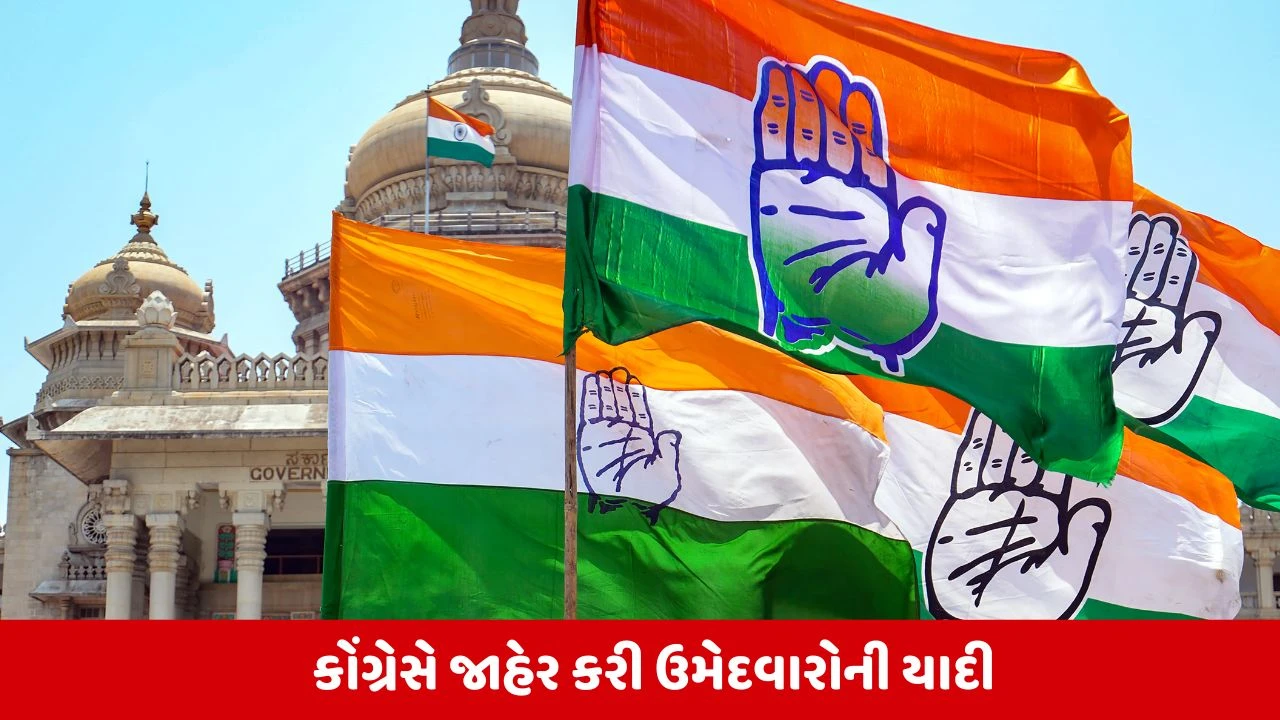 કોંગ્રેસે રાજ્યસભા ઉમેદવારોની યાદી જાહેર કરી