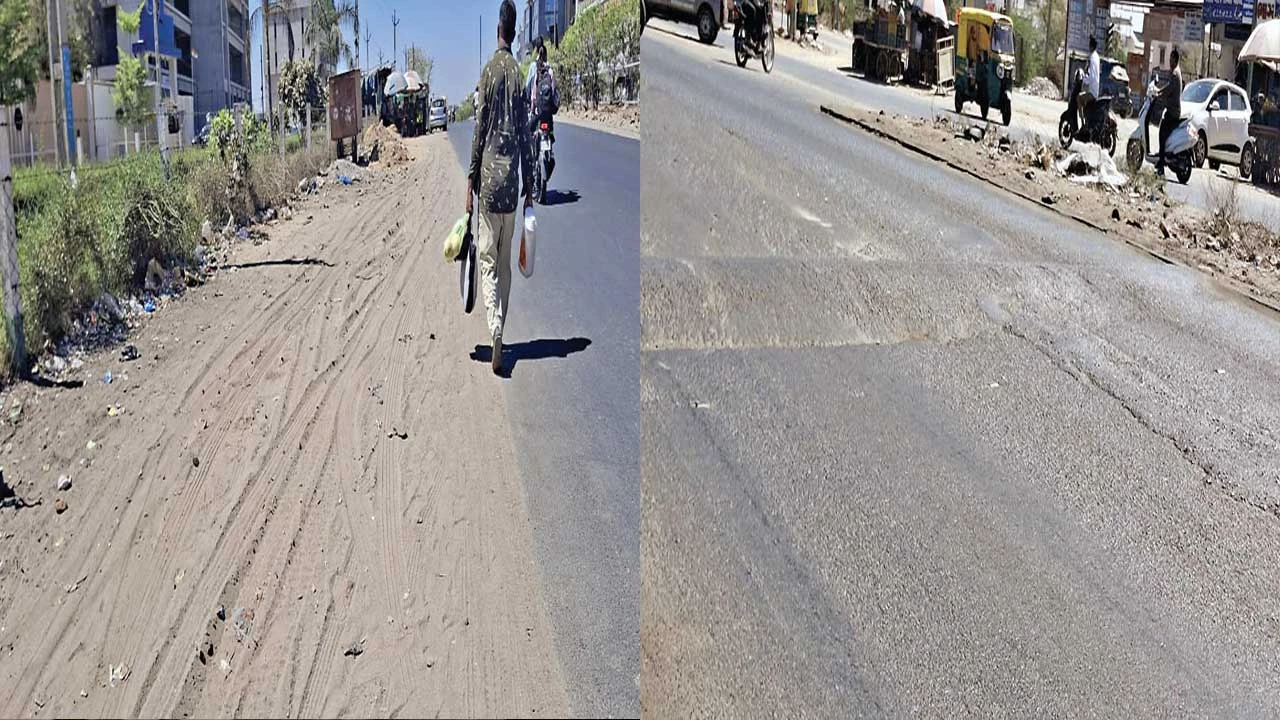 Palanpur: પાલનપુર-ડીસા હાઈવે પર તંત્રની બેદરકારી 