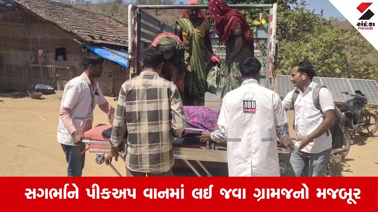 Chhota Udepur News: નસવાડીના ખોખરા ગામની કપરી સ્થિતિ, રસ્તો ન હોવાથી સગર્ભા સુધી 108 ન પહોંચી શકી 