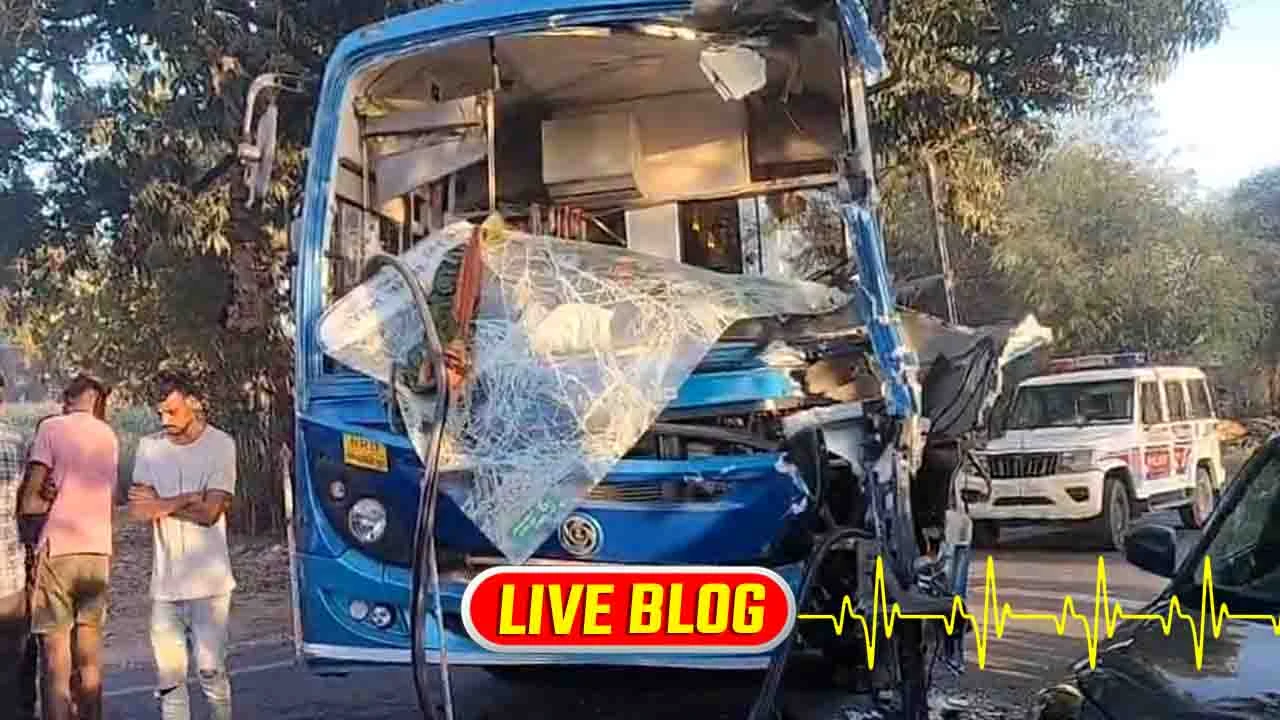 છોટાઉદેપુરમાં ટ્રેલર અને ST બસ વચ્ચે અકસ્માત; 15 મુસાફરોનો બચાવ - Gujarat Latest News Live.